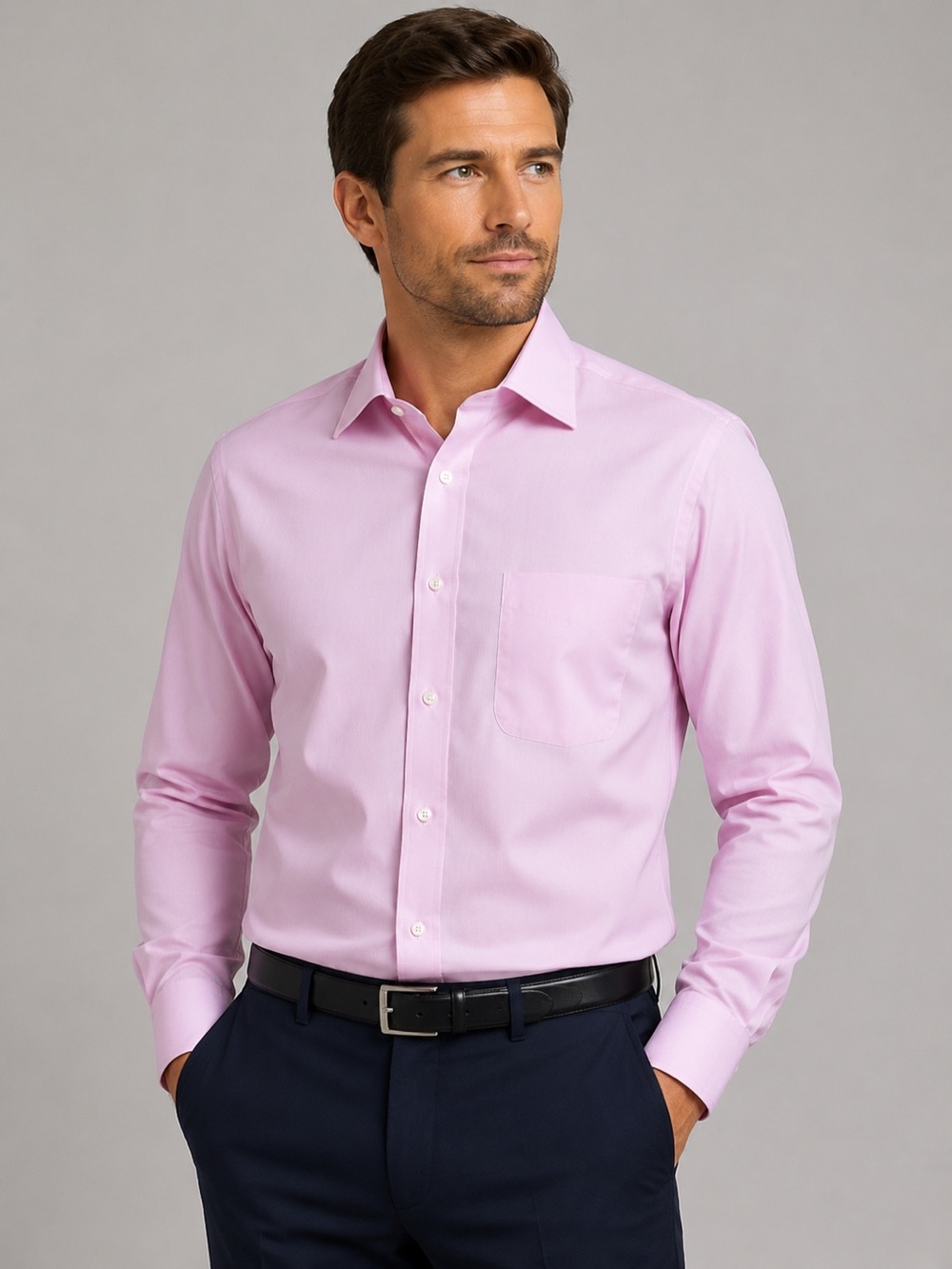 Jos. A. Bank 1905 Tailored Fit Dress Shirt Men’s 16.5 32 Pink Non-Iron - Picture 2 of 11